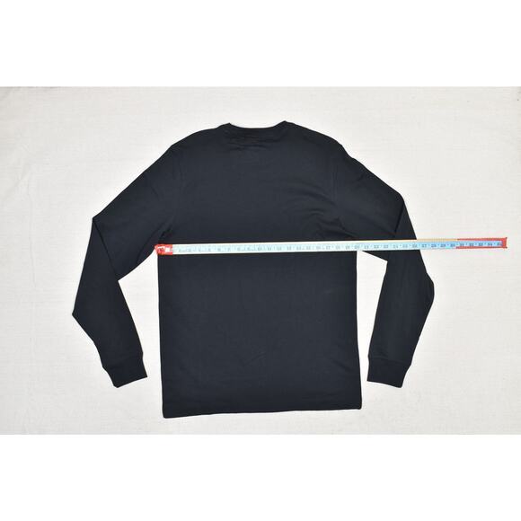 NEW Nike Men's Regular Size M Just Do It Long Sleeve Black Tee Long Sleeve - Picture 7 of 8